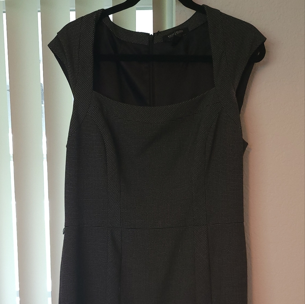 Polka Dot White House Black Market Retro Style Dress